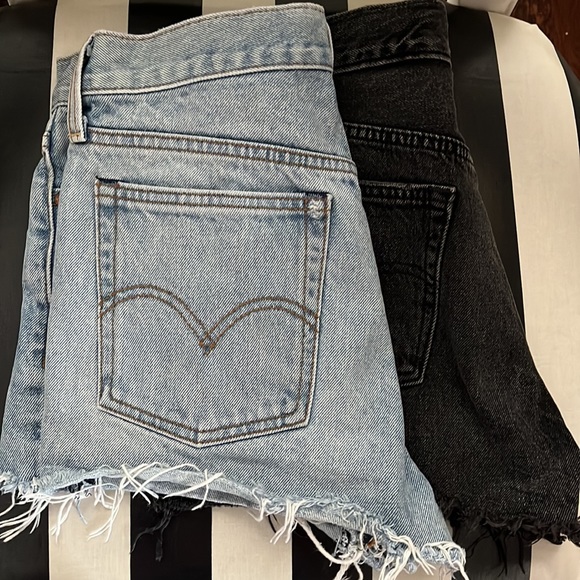 LEVI’S LOT SIZE 28 CUT OFF BUTTON FLY DENIM WEDGIE FIT - Picture 11 of 11